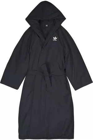 Balenciaga X Adidas logo-embroidered robe coat