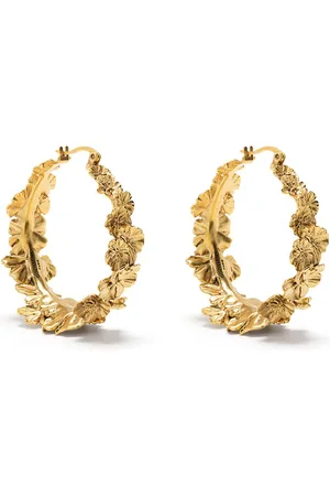 Goossens Talisman flower hoop earrings
