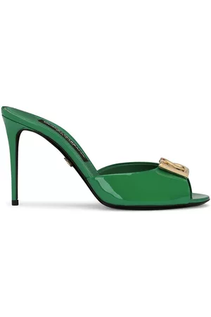 Dolce & Gabbana Logo-plaque stiletto sandals