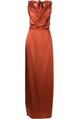 Voz Convertible halterneck silk dress