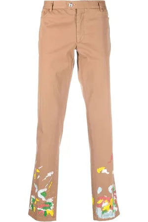 Philipp Plein Paint-splatter effect chinos