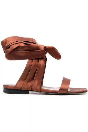 The Attico Mulher Sandálias Rasas - Ankle-tie flat sandals