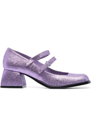 NODALETO Bacara 55mm glitter mary-jane shoes