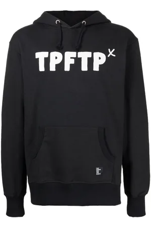 The Power for the People Logo print drawstring hoodie