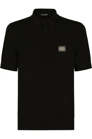 Dolce & Gabbana Logo-tag virgin-wool polo shirt