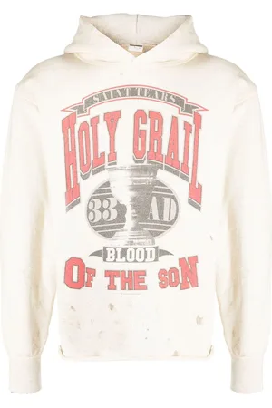 SAINT MXXXXXX Cotton graphic print hoodie