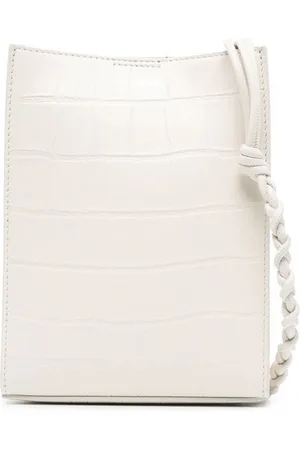 Jil Sander Crocodile-effect leather satchel bag
