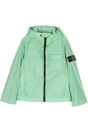 Stone Island Logo patch hooded jacket