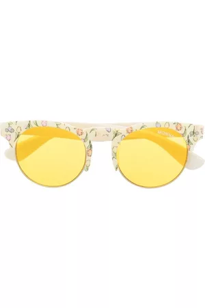 MONNALISA Floral-print round sunglasses