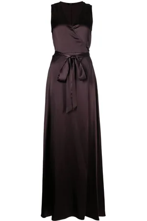 Voz Frontward satin maxi dress