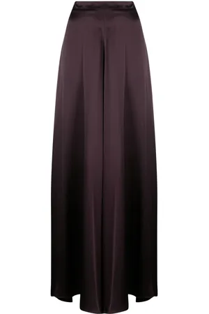 Voz Silk-satin palazzo trousers