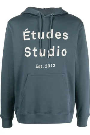 Etudes Studio logo-print pullover hoodie