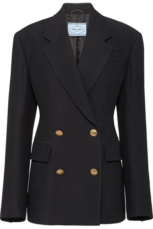 Prada Double-breasted tricotine jacket