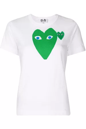 Comme des Garçons Logo heart print slim fit T-shirt