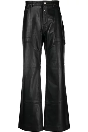 Young Poets Wide-leg leather trousers