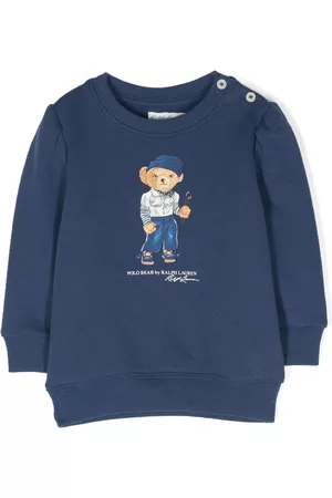 Ralph Lauren Polo Bear-print crew neck sweatshirt
