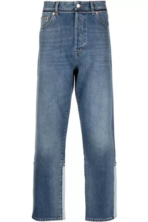 VALENTINO Rockstud-detail straight-leg jeans