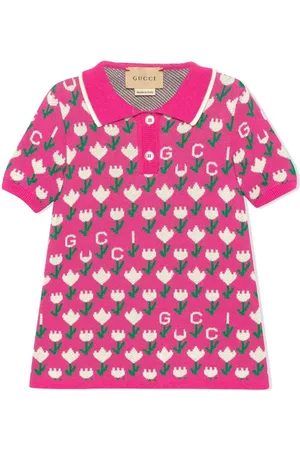 Gucci Vestidos Casual - Floral-jacquard polo dress