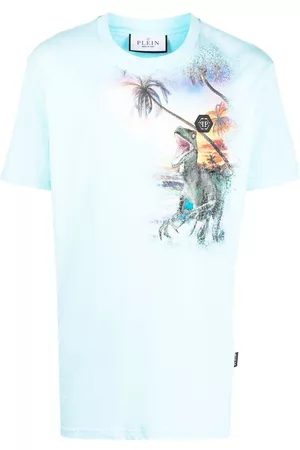 Philipp Plein Homem T-shirts & Manga Curta - Hawaii graphic T-shirt