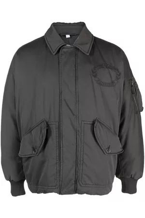 Burberry Embroidered-logo bomber jacket