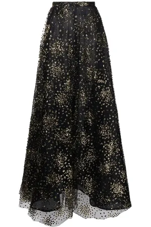 Bambah Sequin-embellished maxi skirt