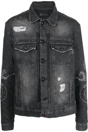 Philipp Plein Snake denim jacket