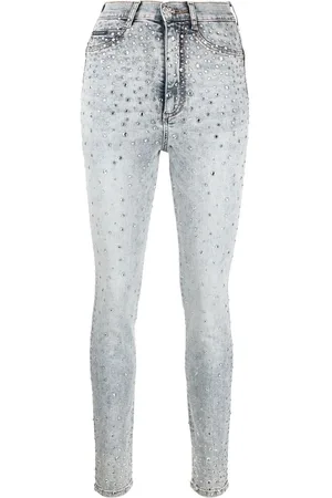 Philipp Plein Rhinestone-embellished skinny jeans