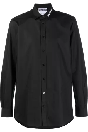 Moschino Homem Camisa Formal - Logo-print button-up shirt