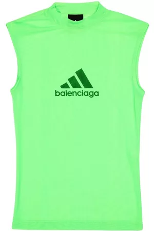 Balenciaga X adidas logo-print vest top