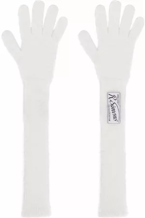 RAF SIMONS Homem Luvas - Logo-patch wool gloves