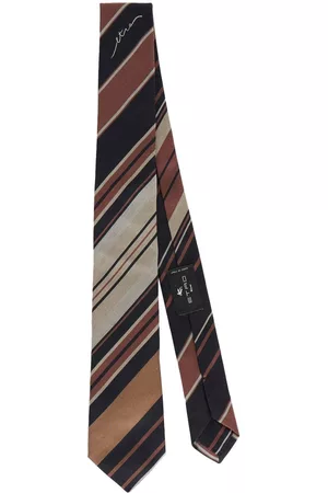 Etro Homem Laços de Colarinho - Logo striped tie