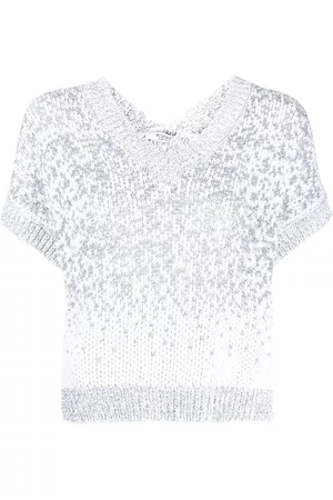 PESERICO SIGN Mulher Tops de Cavas - Two-tone knit top