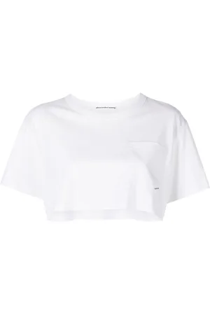 Alexander Wang DTC twist crop T-shirt