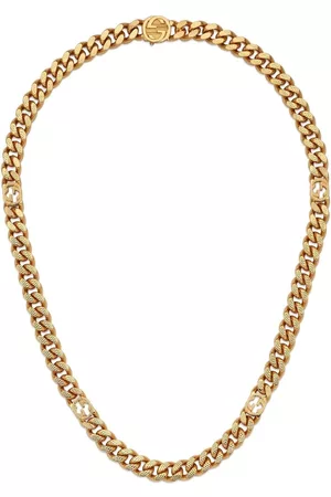 Gucci Homem Colares - Interlocking G chain necklace