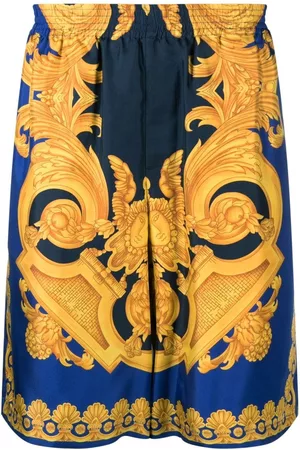 VERSACE Baroque-pattern print shorts