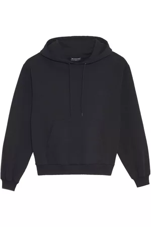 Balenciaga Homem Sweatshirts - Logo-print drawstring hoodie