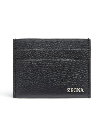 Ermenegildo Zegna Logo-plaque leather card holder