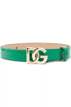 Dolce & Gabbana Logo-buckle leather belt