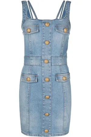 Balmain Sleeveless denim dress