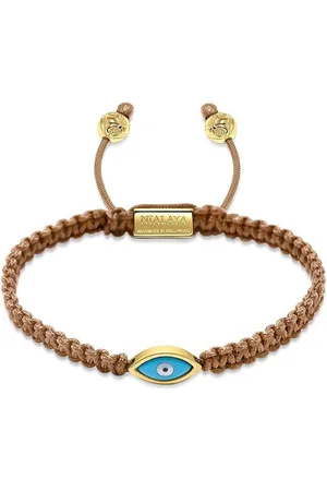 Nialaya Evil eye-charm braided bracelet