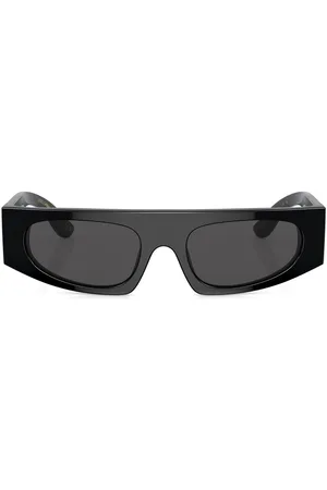 Dolce & Gabbana Logo-plaque rectangular-frame sunglasses