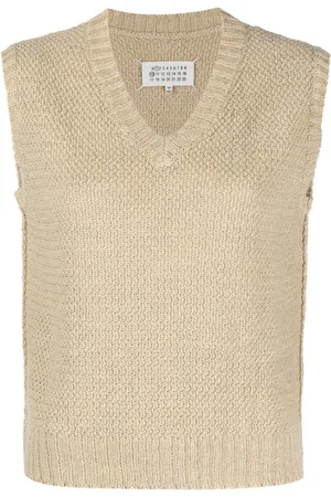 Maison Margiela Basket-weave sleeveless sweatshirt