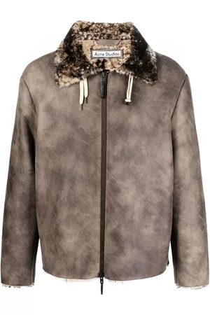 Acne Studios Shearling zip-up jacket