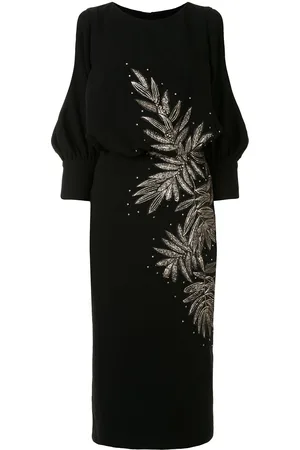 Saiid Kobeisy Open-shoulder embroidered dress