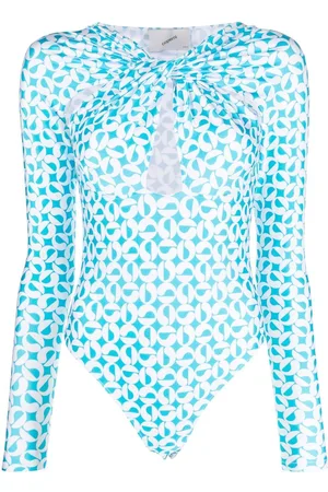 COPERNI Geometric-print long-sleeve bodysuit