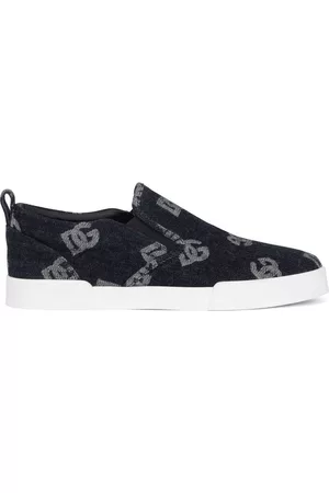 Dolce & Gabbana Homem Boxers - Monogram jacquard slip-on sneakers
