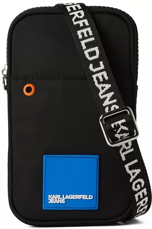 Karl Lagerfeld Homem Malas à Tiracolo - Logo-patch phone crossbody bag