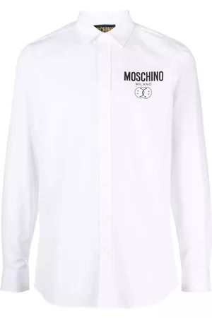 Moschino Homem Camisa Formal - Chest logo-print detail shirt