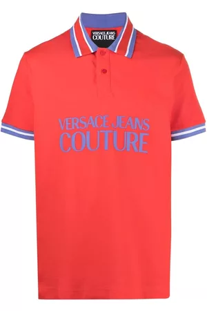 VERSACE Homem Camisa Formal - Logo-print cotton polo shirt