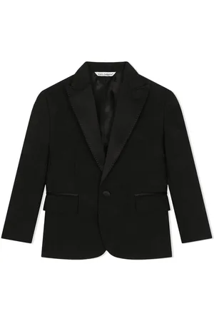 Dolce & Gabbana DG-logo jacquard single-breasted blazer